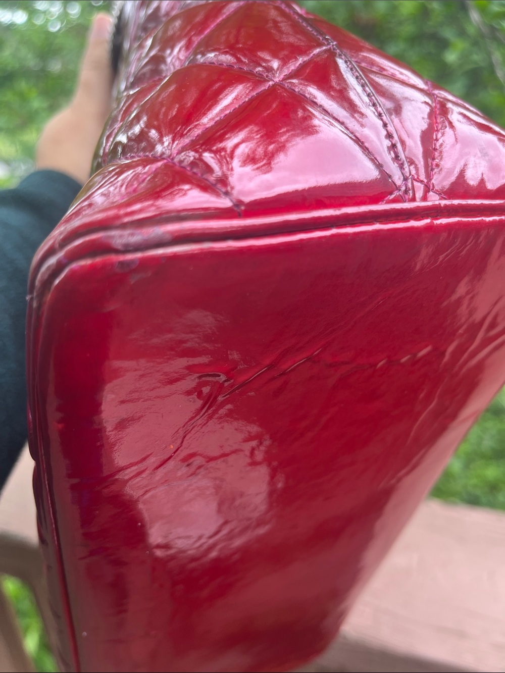 CHANEL Patent Medallion Tote custom dyed - Picture 10 of 17
